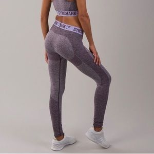 Gymshark flex leggings — heathered purple